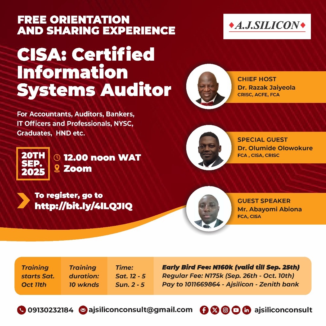 Advance Your Career with CISA – Free Orientation Sept. 20, Training Begins Oct. 11!