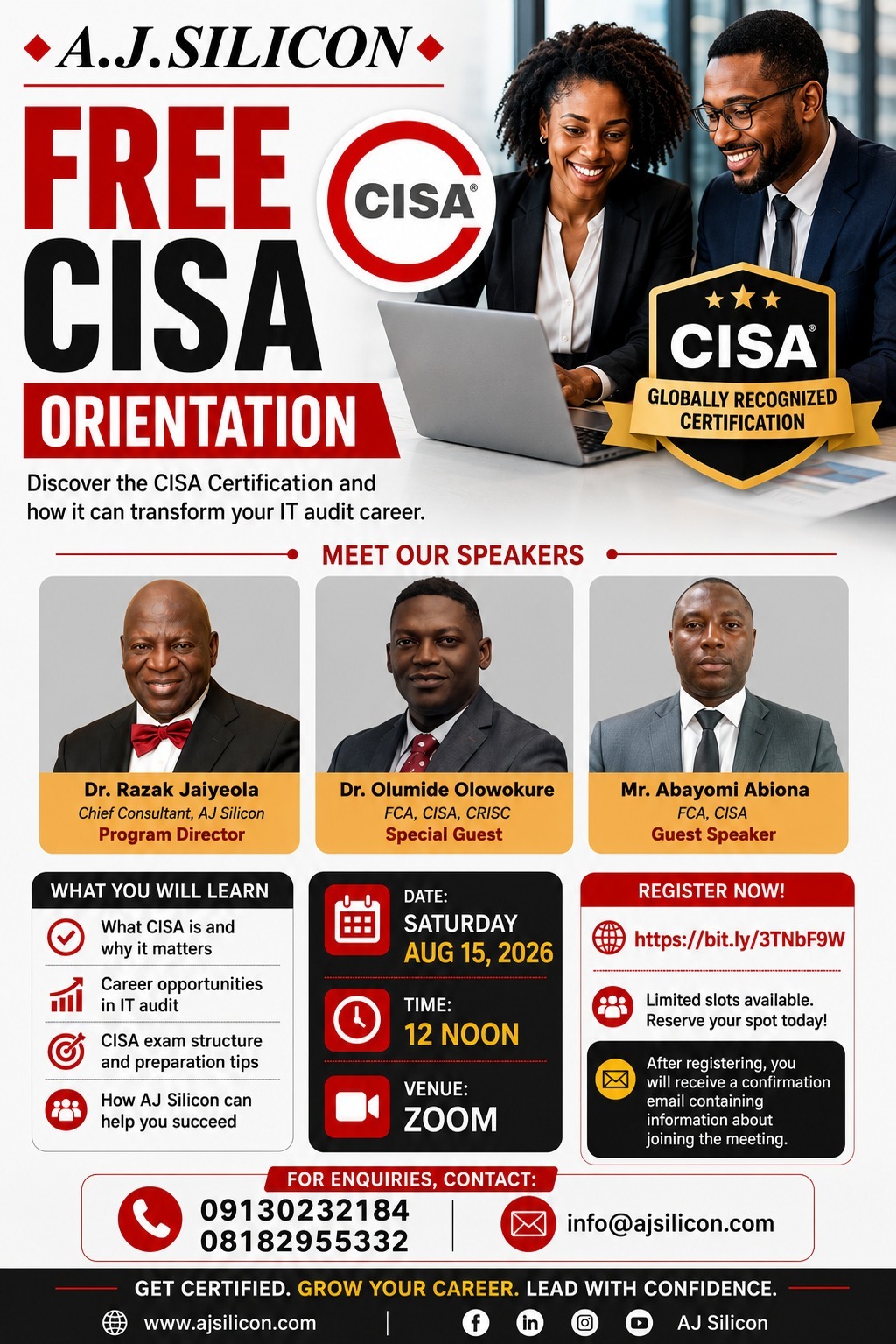 FREE CISA ORIENTATION