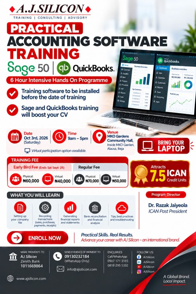 LEARN SAGE 50 & QUICKBOOKS WITH A.J. SILICON